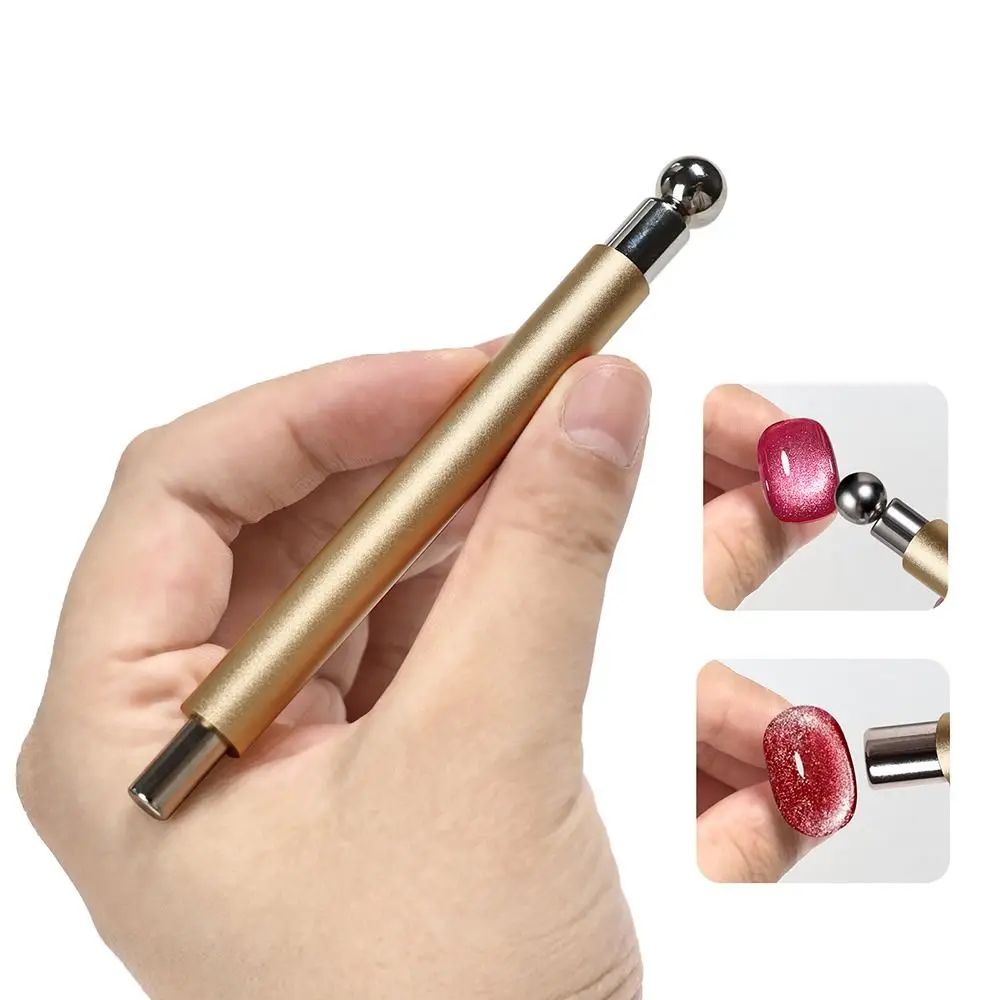 Magnetic Suction Nail Magnetic Stick Dual-purpose Double Headed Cat Eye Nail Glue Magnetic Iron Rod Convenient