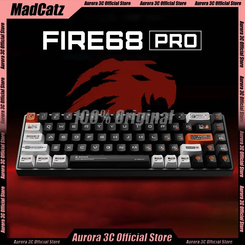 

Madcatz Fire68 Magnetic Switch Keyboard 81 Keys Gamer Keyboards Low Delay Hot-Sawp Adjustable Rt Rgb 8000hz Fps Gaming Keyboards