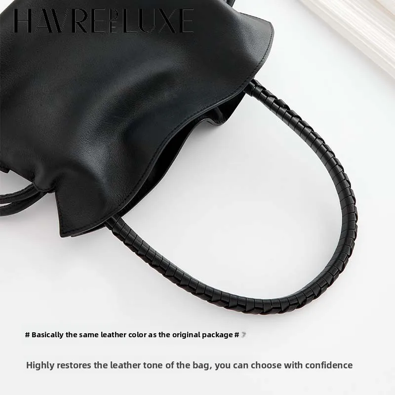 Black spiral woven shoulder strap for women bag durable fashion not easy to fade bag modification bag accessories