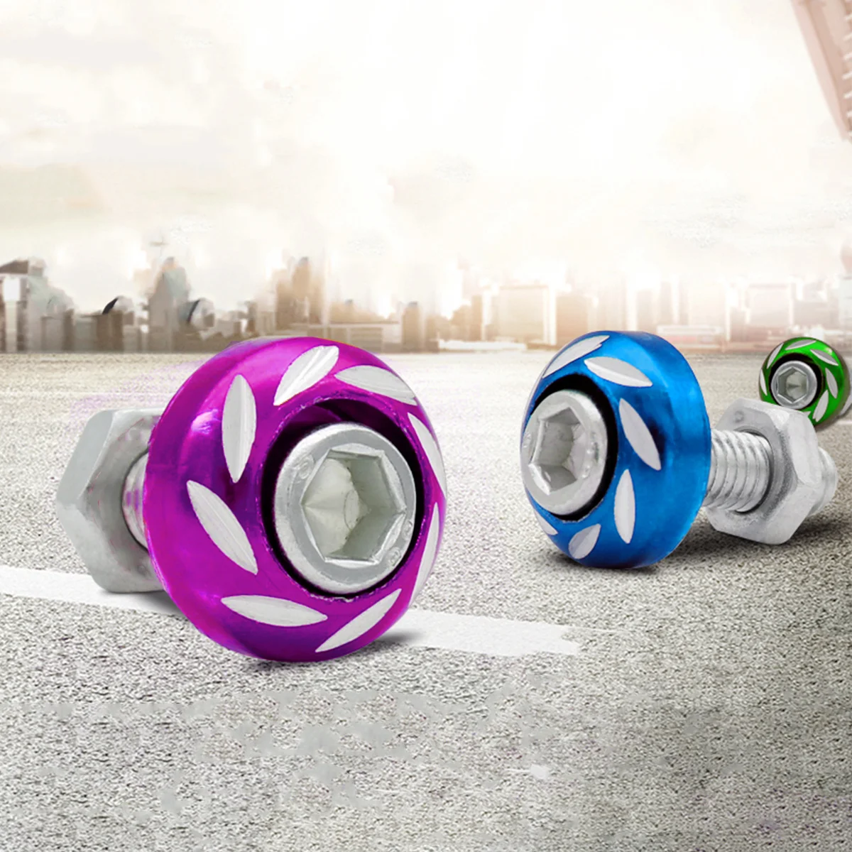 20 قطعة 6 مللي متر مسامير دراجة نارية سبائك الألومنيوم دائم تأثير تثبيت آمن دراجة نارية نحت المسمار ديكور المسمار لوحة ترخيص