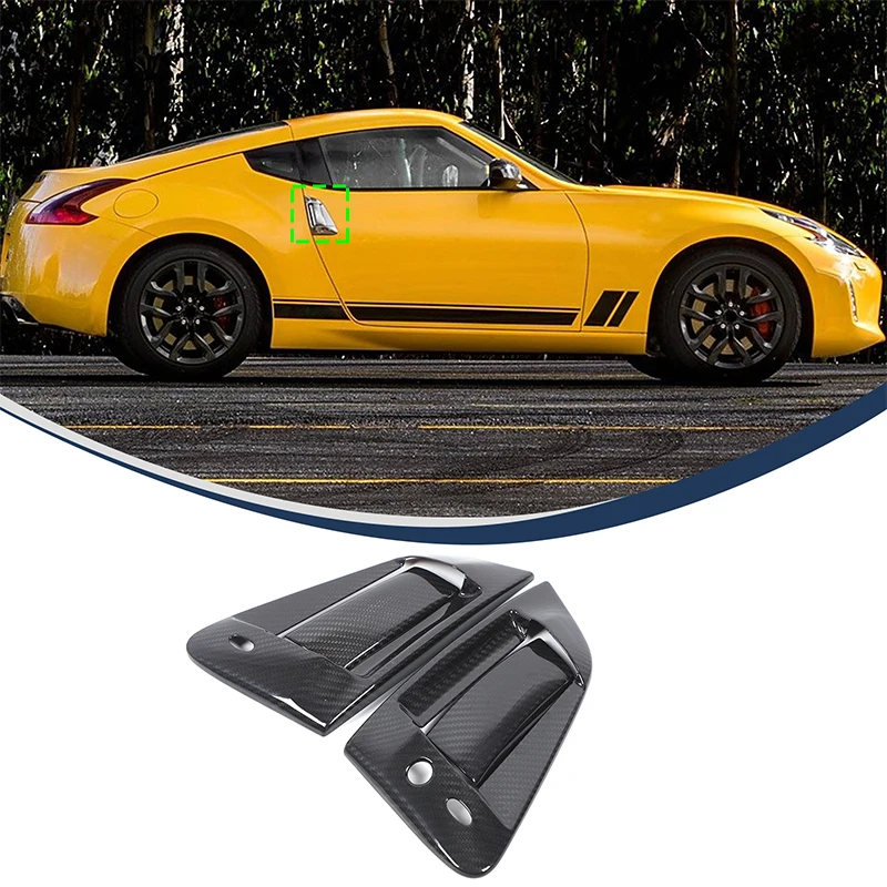 

For Nissan 370Z (Z34) 2009-2019 door handle cover, door handle protective cover, real carbon fiber 4pcs LHD RHD