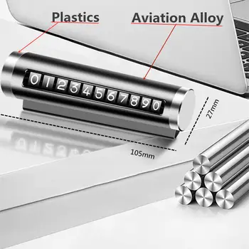 Dočasná parkovací poznávací značka pro auto Černá/Stříbrná/Modrá Hliníková slitina Materiál Váleček Nastavitelná parkovací deska pro auto Dodávky 10 nejlepší prodej Tuning Golfu 4 - №6