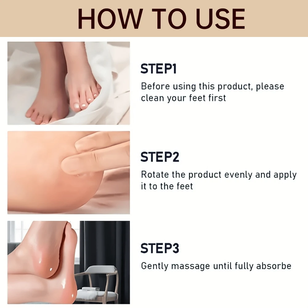 SUYARUN Кокосовый бальзам для ног для восстановления потрескавшихся пяток, увлажняющий уход за пятками, увлажняющий и портативный уход за сухой кожей.