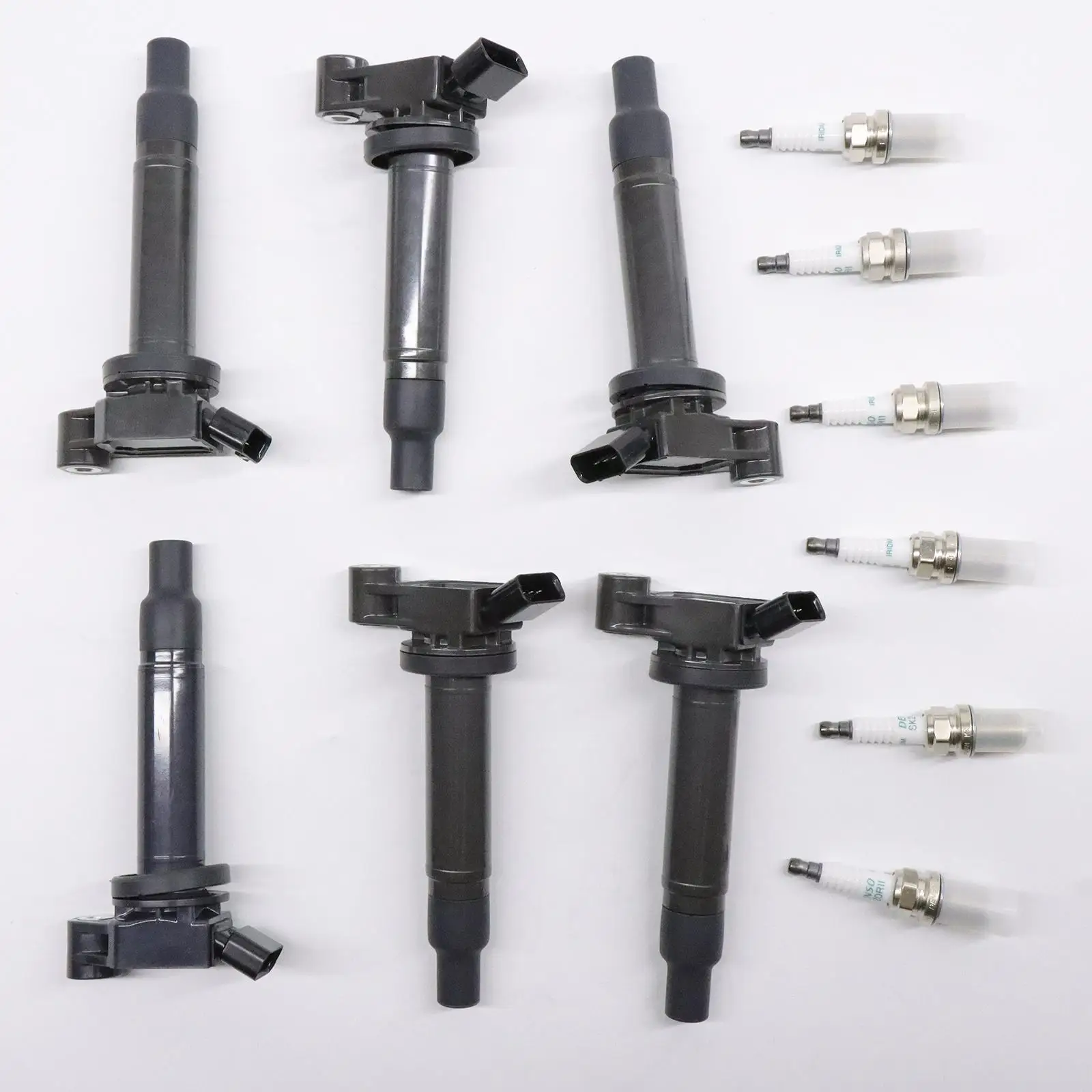 

6 Pieces Ignition Coil and Spark Plugs uf267 for Toyota for camry 2002-2006
