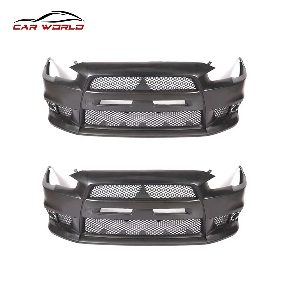 Car Facekit For 2009-2016 Lancer EVO Front Bumper Car Bodykit For Mitsubishis Lancer EVO Front Bumper PP Material