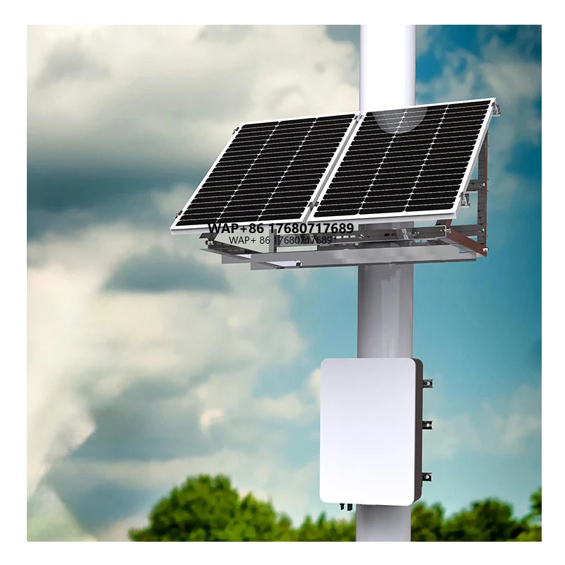 

OEM/ODM 200Ah Solar CCTV Power Supply, Customizable Solar Panel Kit for Security, Pole Mount DC Power System