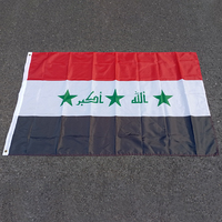 aerxemrbrae    Iraq Flag Nation 90x150cm 3ft x 5ft Polyester Banner Custom flag All over the world Worldwide