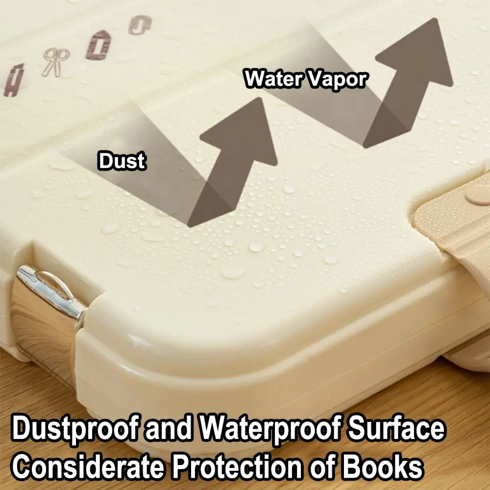 Compact Portable Documents Case Plastic Large Capacity Handheld File Bag Clear View Waterproof A4 File Folder Back To School