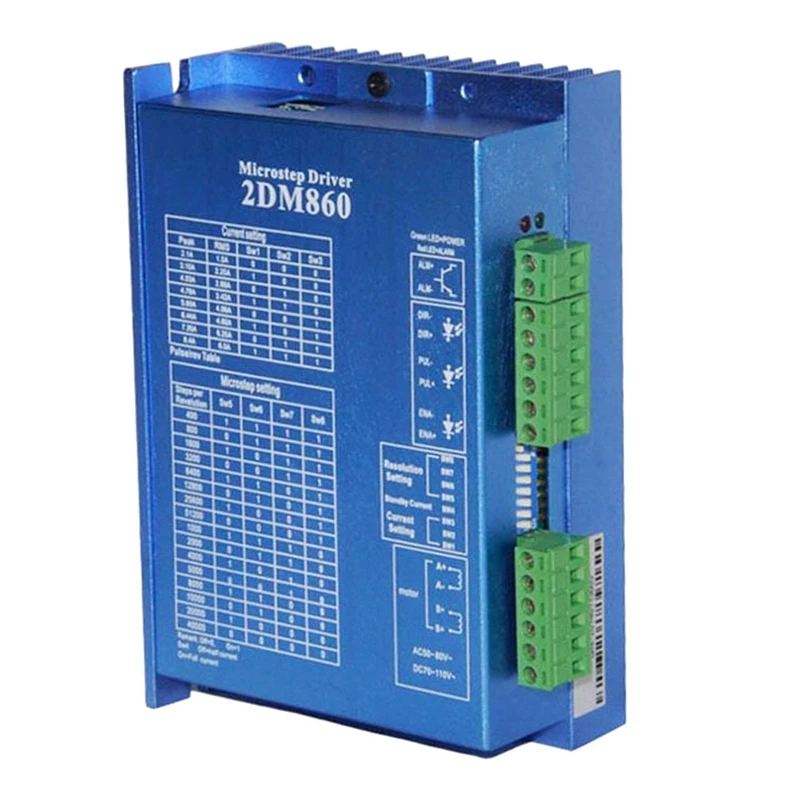 Motor Driver 2DM860 Digital Stepper Driver 86 Stepper Motor Drive Voltage AC30-80V For CNC Router Engraving Machine
