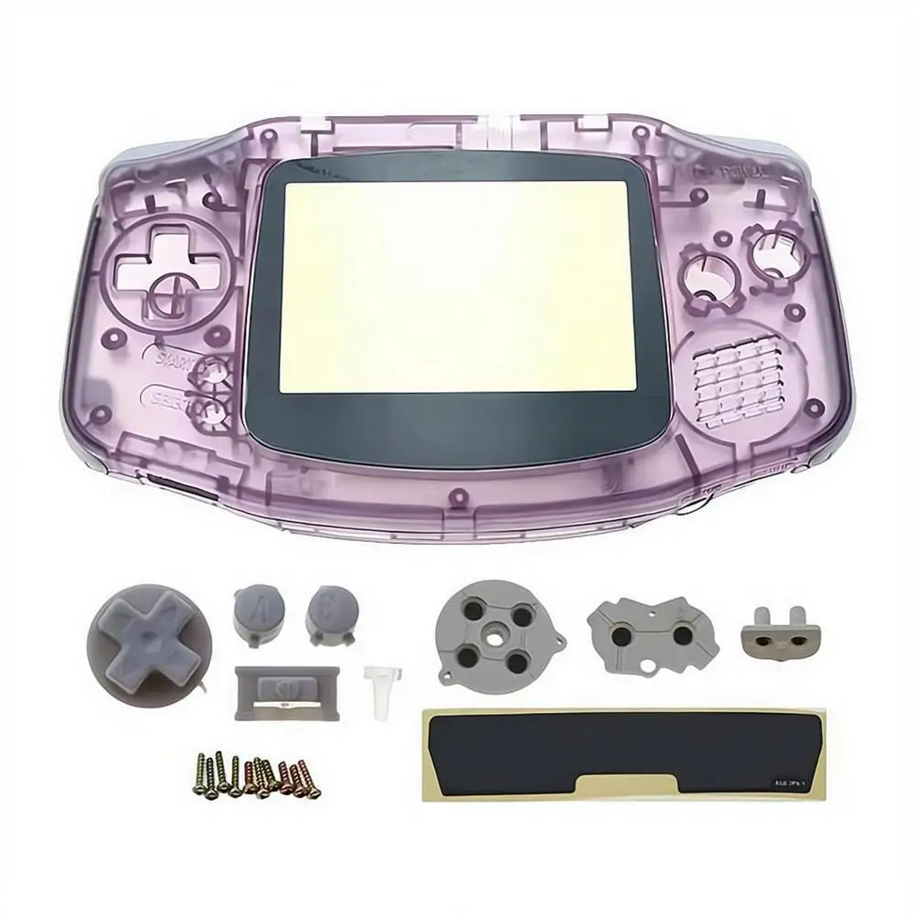 Ersatz-Komplettgehäuse-Kit DIY-Gehäuse Transparente Ersatzschale Vollständige Gehäuseabdeckung mit Tasten Maßgefertigt für Game Boy GBA – Detail 14