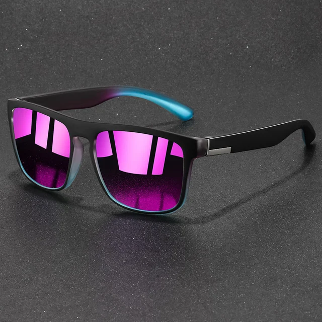 Moda Vintage kwadratowe okulary przeciwsłoneczne mężczyźni kobiety wędkarstwo jazda mężczyzna luksusowa marka designerskie okulary przeciwsłoneczne przeciwodblaskowe okulary w stylu retro UV400