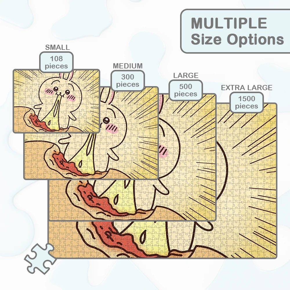 Sanrio Usagi Kawaii Jigsaw Puzzles MINISO Sanrio Series Games and Puzzles Japanese Style Cartoon Anime Adult Paper Jigsaw Puzzle