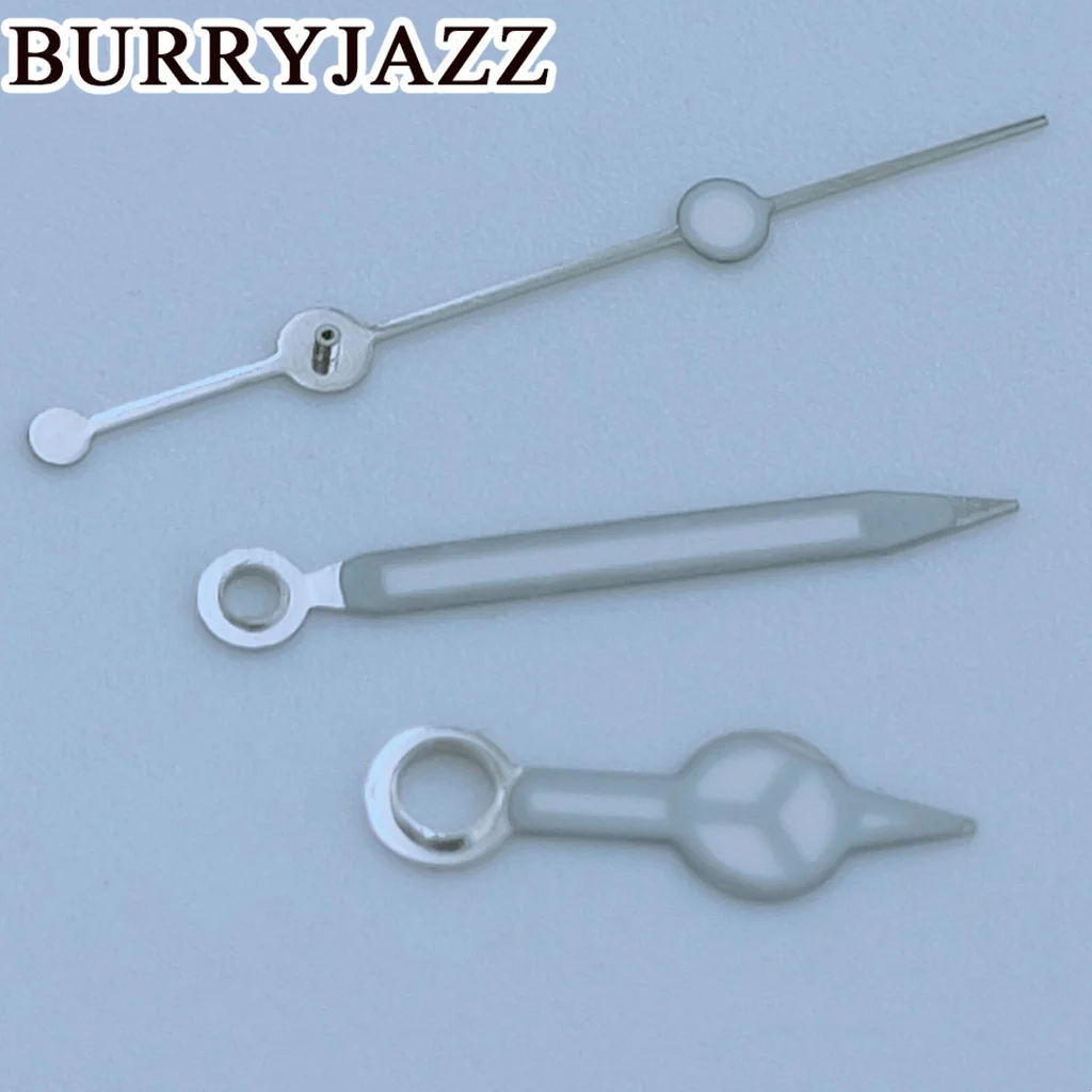 BURRYJAZZ jam tangan perak emas mawar tangan hijau bercahaya, NH35 NH36 NH38 7S26 7S36 4R35 4R36