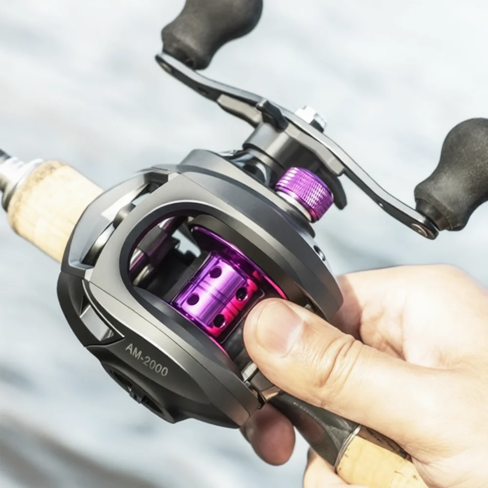 Baitcasting Fishing Reel Anti Backlash Metal Spool Baitcaster Long Casting Tackle Wheel Freshwater Saltwater Gear Equipment