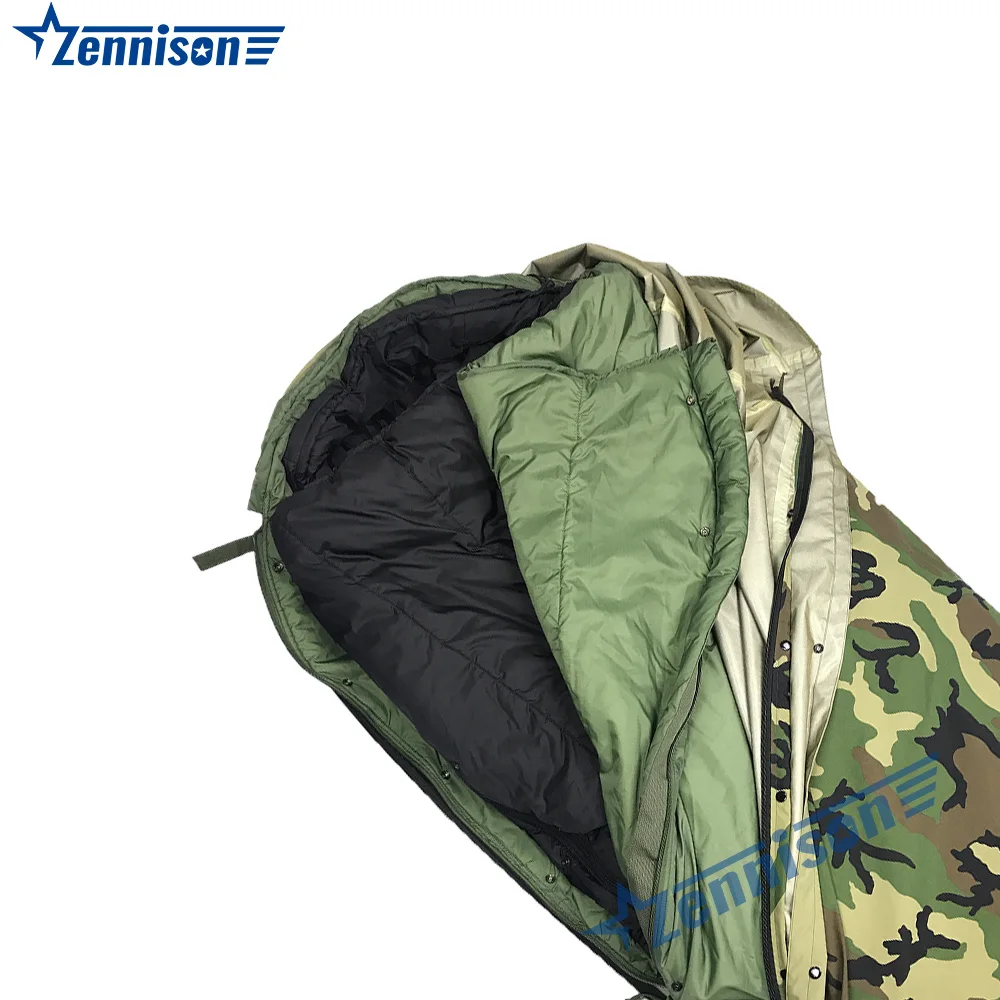 Waterproof Breathable Outdoor Camouflage Sleeping Bag Adult Composite Fabric Camping Sleeping Bag Winter