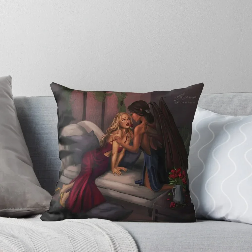 Emorie Throw Pillow luxury throw pillow covers anime girl New year pillow