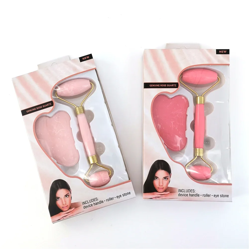 2Pcs Gesicht Massager Roller Guasha Bord Harz Schaber Falten-entferner Massage Roller für Gesichts Heben Körper Schlanke Hautpflege werkzeuge