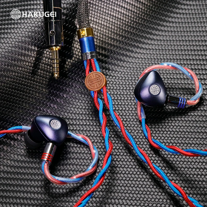 HAKUGEI Midnight 4BA+1DD Metal In-Ear Monitors, Audiophile Wired