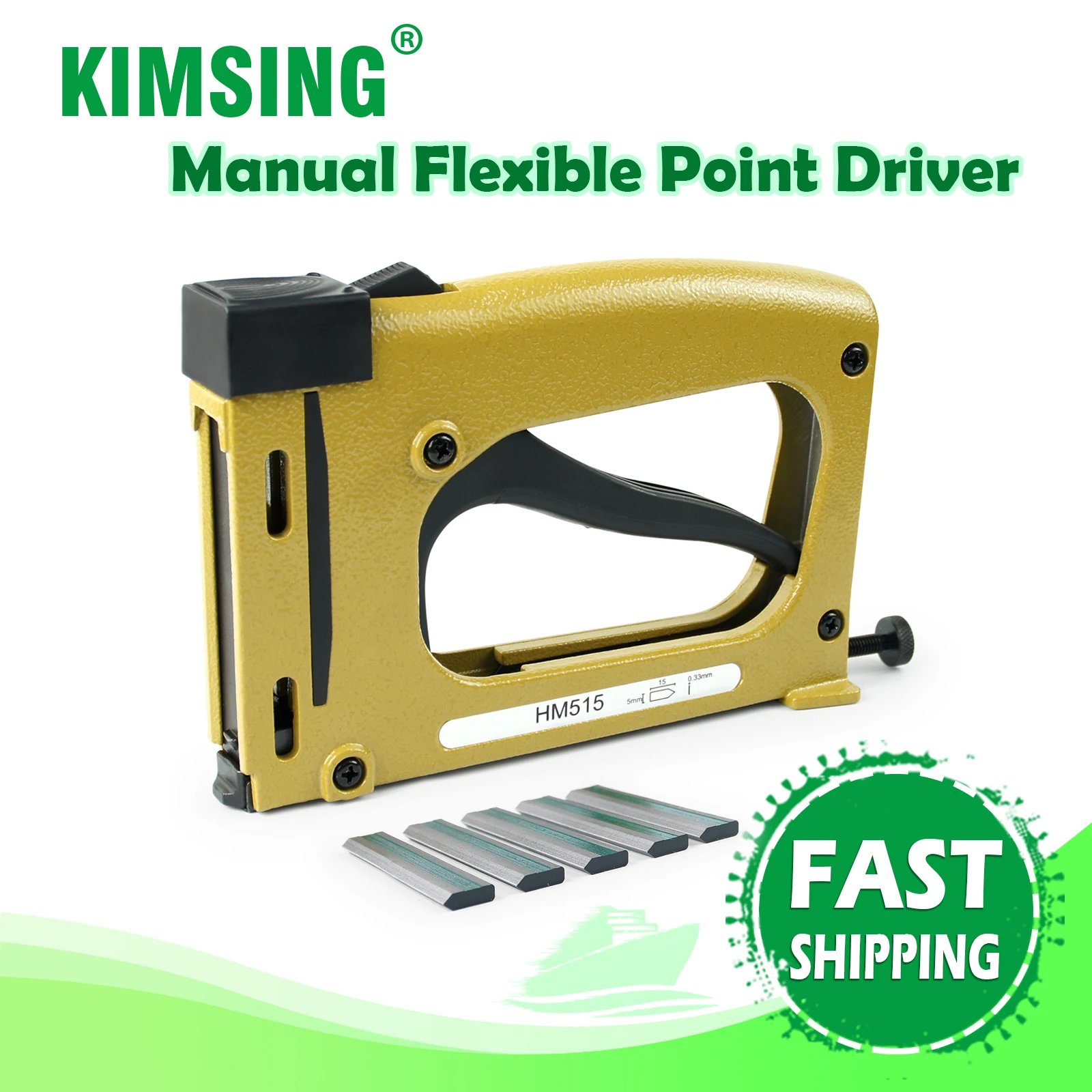 HM515 Manual Flexible Point Driver Kit Free with 1000PCS Nails, Picture Frames Nailer, Picture Frames Point Tacker