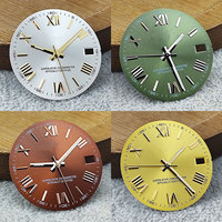 NH35 dial Sun pattern true spike S dial No luminous 28.5mm white blue black green gray dial modified watch accessories