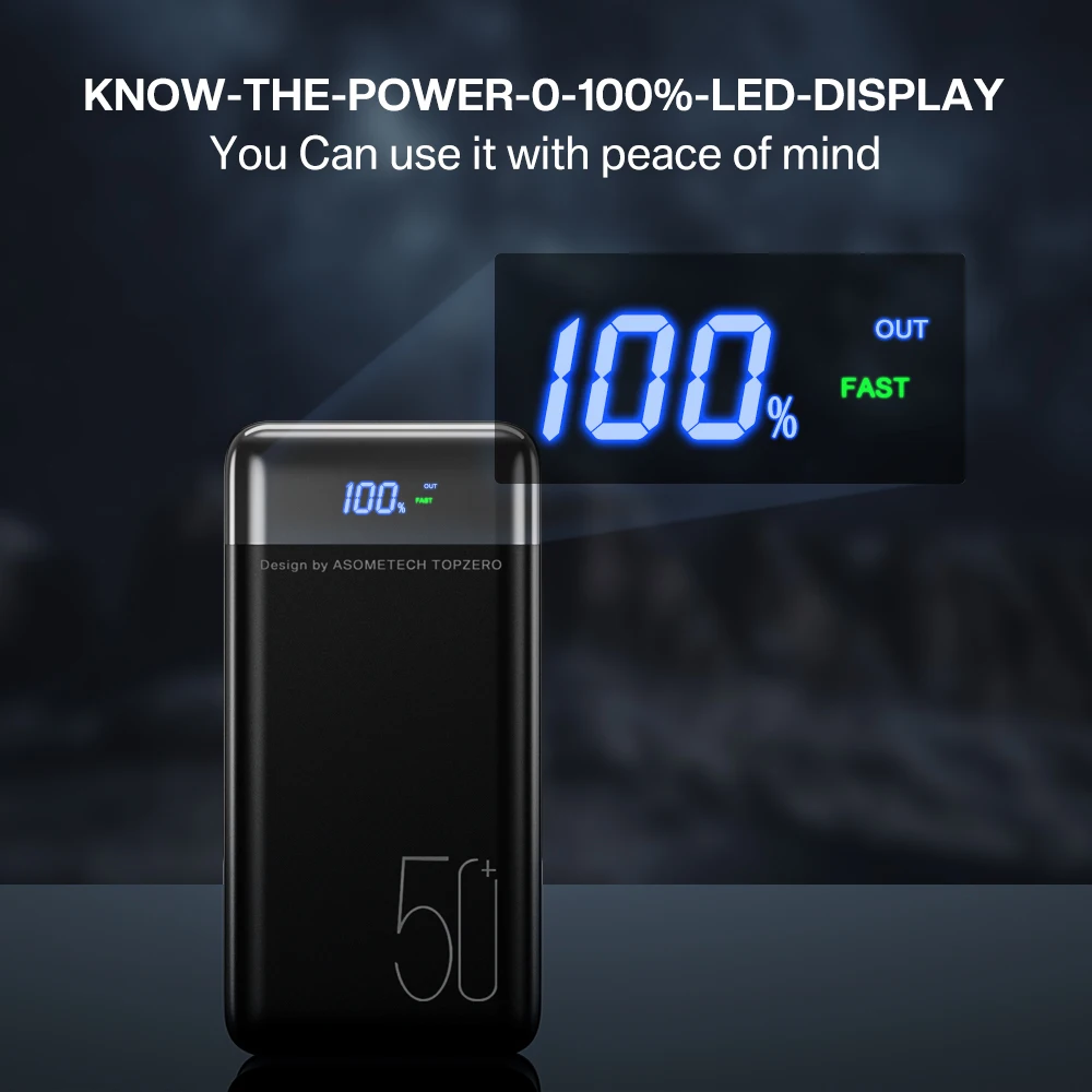 Power Bank 50000mAh QC PD 3.0 Fast Charging Powerbank 50000 mAh External Battery Charger Poverbank For iPhone Xiaomi Samsung