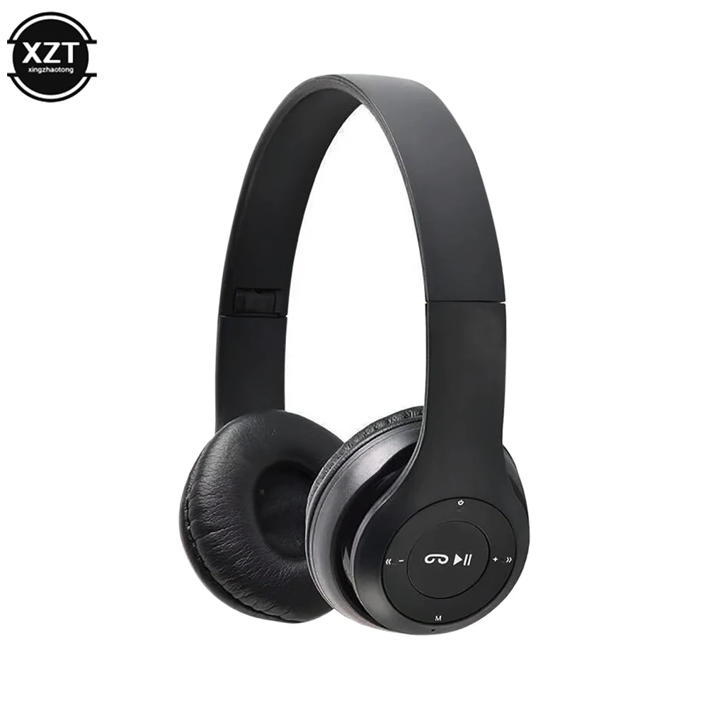 

Stereo P47 Headphones 5.0 Bluetooth Headset Folding Wireless Sports Game Earphone Support Memory TF Card for Huawei Xiaomi