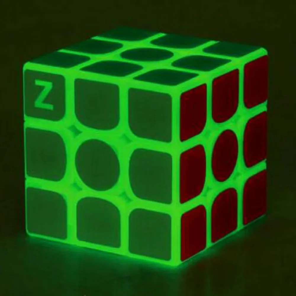 Huỳnh Quang Tốc Độ Cube 3X3X3 Phát Sáng Trong Tối Dạ Quang Tốc Độ Cube 3 3 Khối Xếp Hình đồ Chơi Bộ Não Teaser IQ Ghép Hình Trò Chơi Đồ Chơi