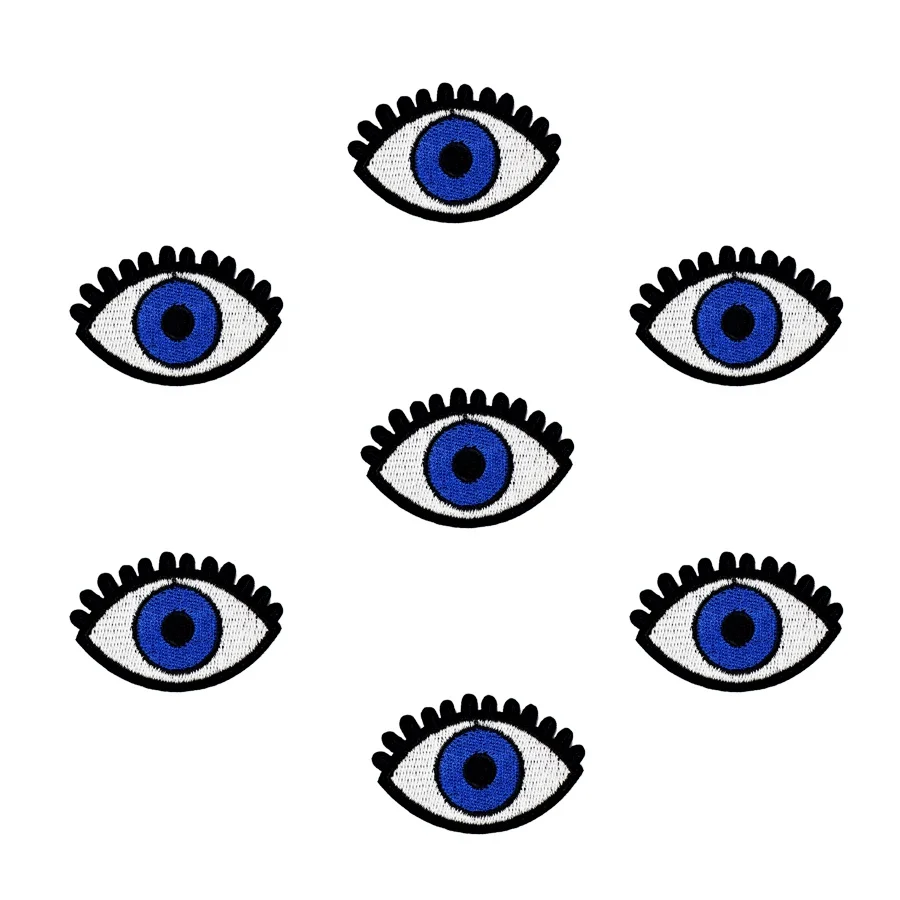 10pcs Eye Iron on Patches for Clothing Patch Thermocollants Applique Iron Sew on Patches Sewing Accessories for DIY Clothes
