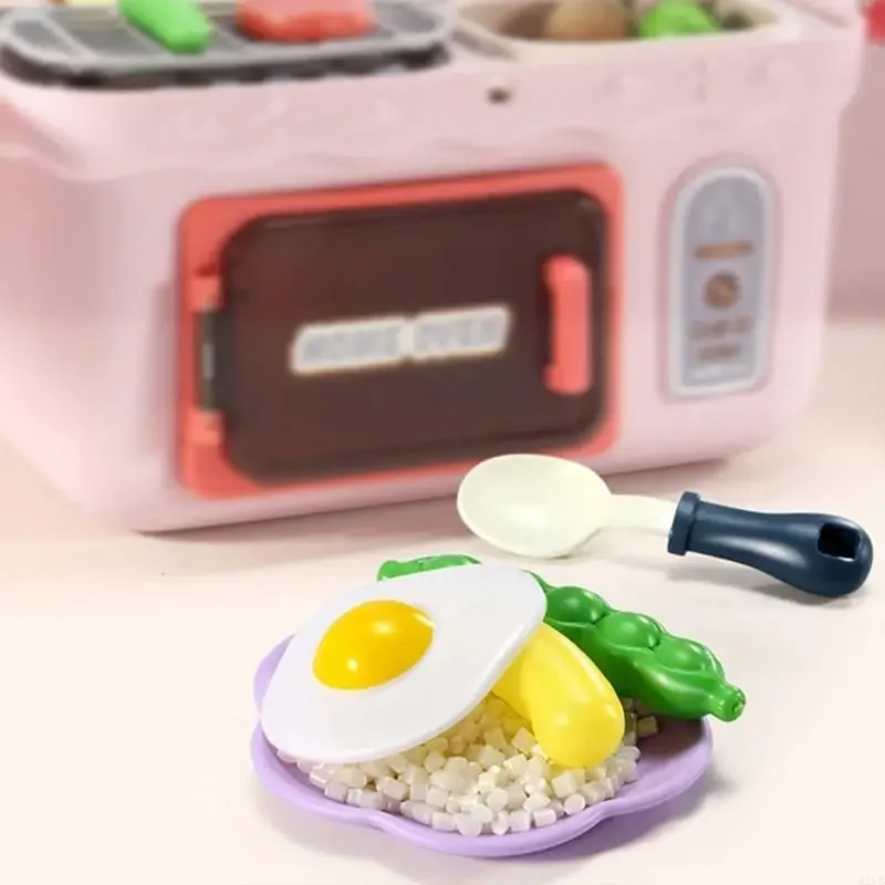 子供向け早期学習キッチンプレイセット 3+ 整理収納機能 30+ 調理アクセサリー 15UB