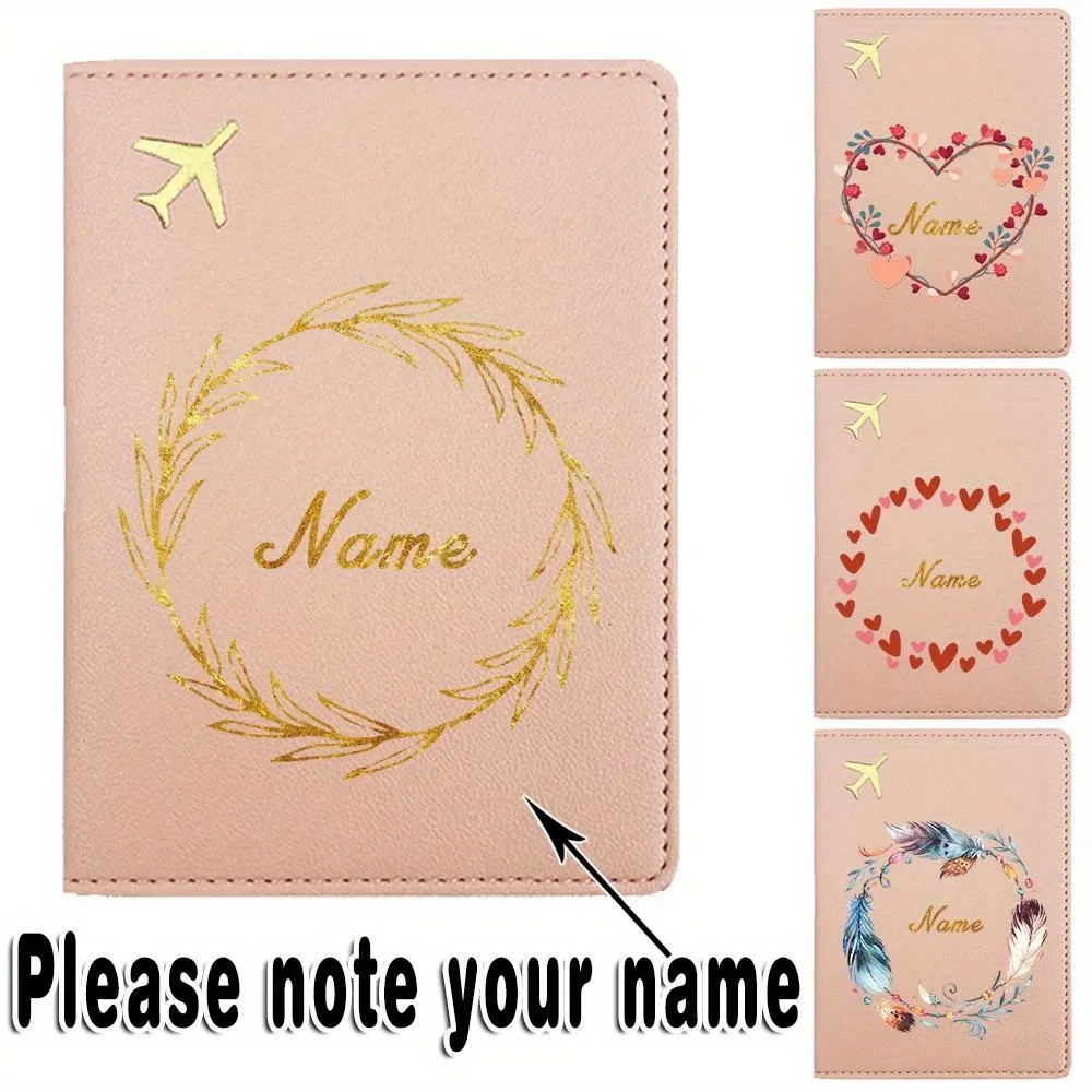 

Customized Name Passport Sleeve Holder PU Passport Cover Protector High Quality Business Bank Card Case Air Ticket Storage