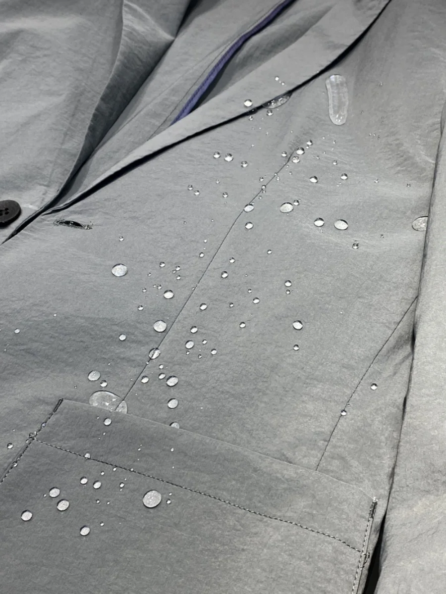 Pesado nuevo Primavera Verano hombres Casual viajero traje fino Jaet ligero Busin Casual Sle Stand Fit cuello plano