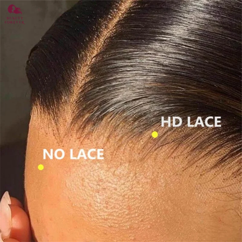 Dichte 250 % 13 x 6 HD Lace Frontal Perücke vorgezupft gluless brasilianische Körperwelle HD Lace Frontal Echthaar Perücke Beauty Forever