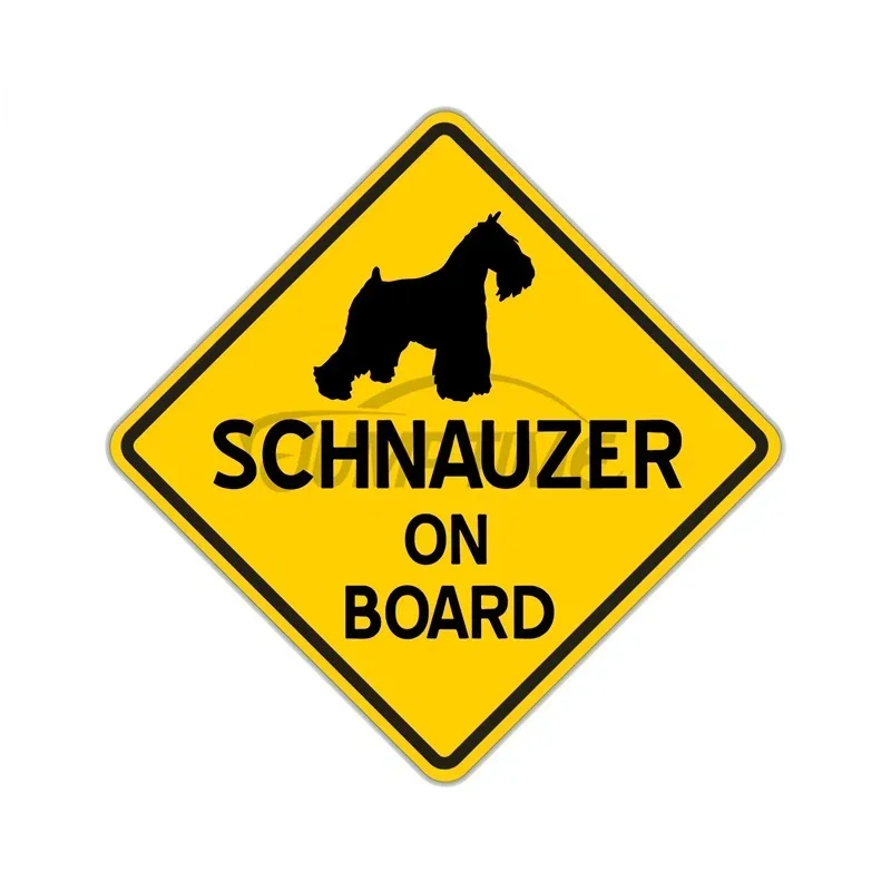 Schnauzer Car Windshield Decal for Surfboard, Automobile and Motorcycle Waterproof Ethyl Thin Sticker