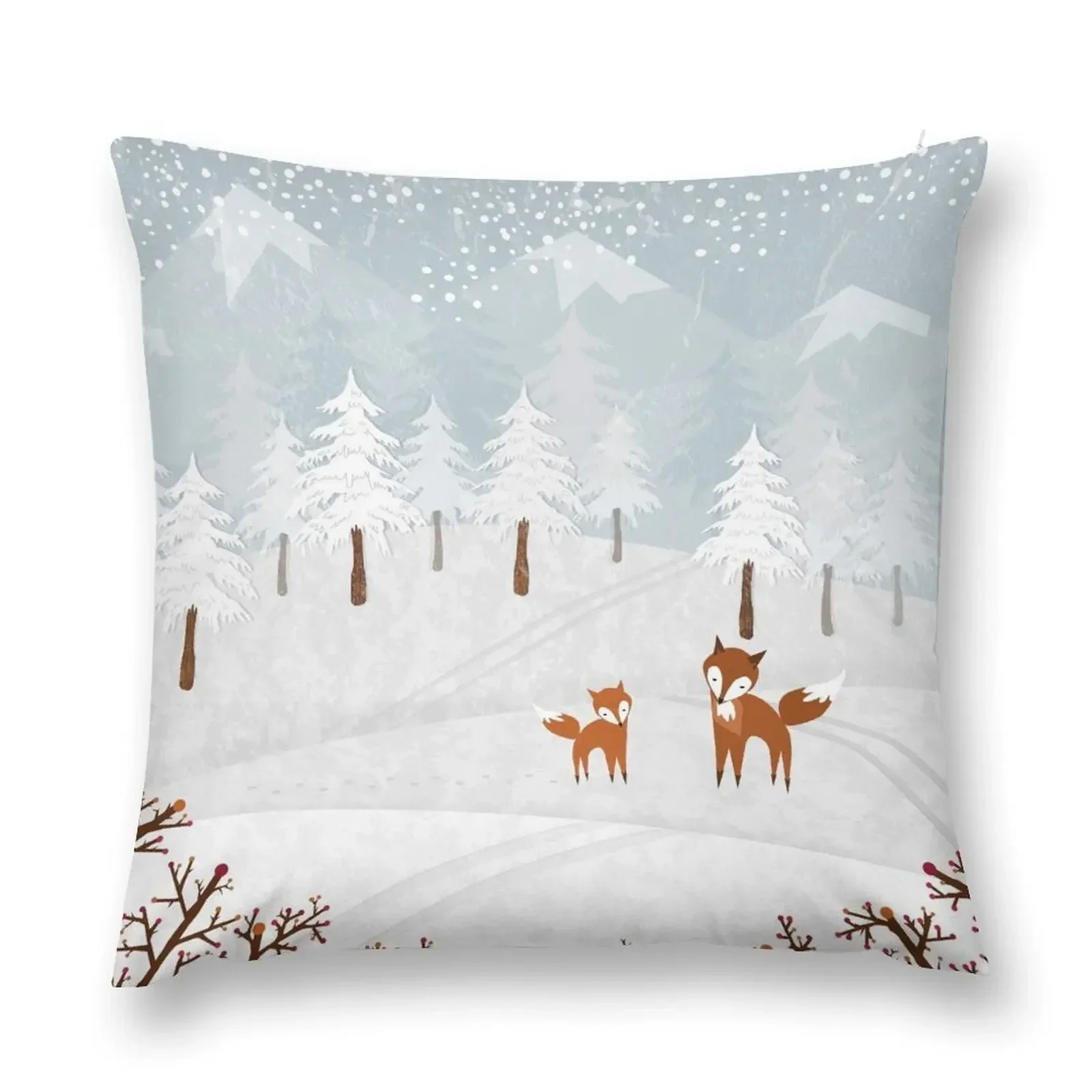 Snowstorm Throw Pillow Ornamental Pillow Pillow Cover Sofa Decorative Covers Sofa Cushion Cover