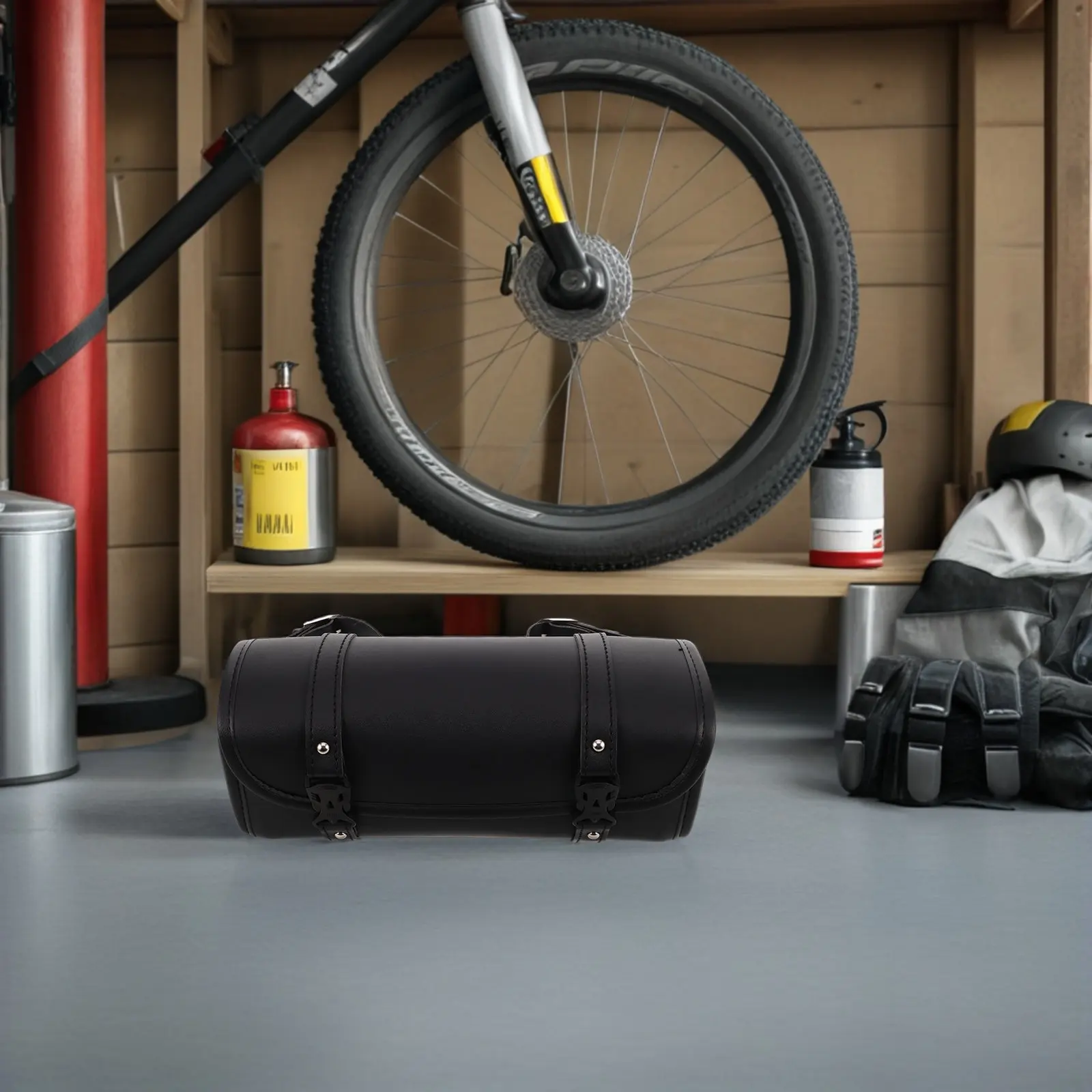 

Винтажная сумка на руль мотоцикла, водонепроницаемая, большой вместимости, цилиндрической формы, с быстросъемной застежкой, для электросамоката и велосипеда