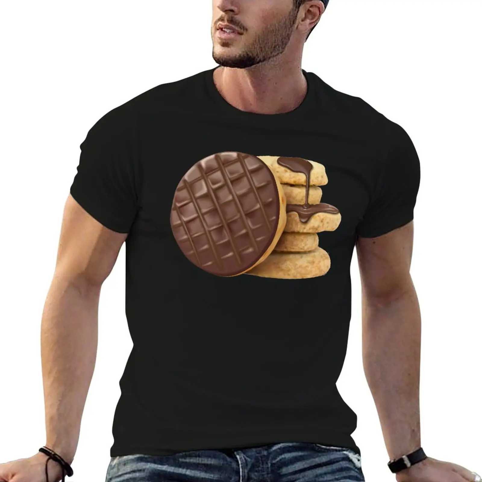 Milk Chocolate Digestive Biscuits T-Shirt Casual Everyday Wear T-Shirt