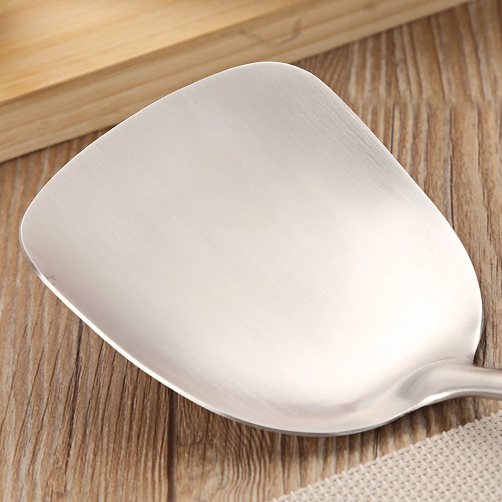 

Stainless Steel Stainless Steel Silicone Spatula Finish Kitchen Spatula Sturdy Shiny Cooking Kitchen Tool Easy Clean Heat Proof