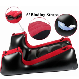 Love Seat Pillow Inflatable Positions for Couples, PVC, Portable, Fun, Exotic Red Sofa Furniture 8 Main Sales Sofa Casal Bed - №8