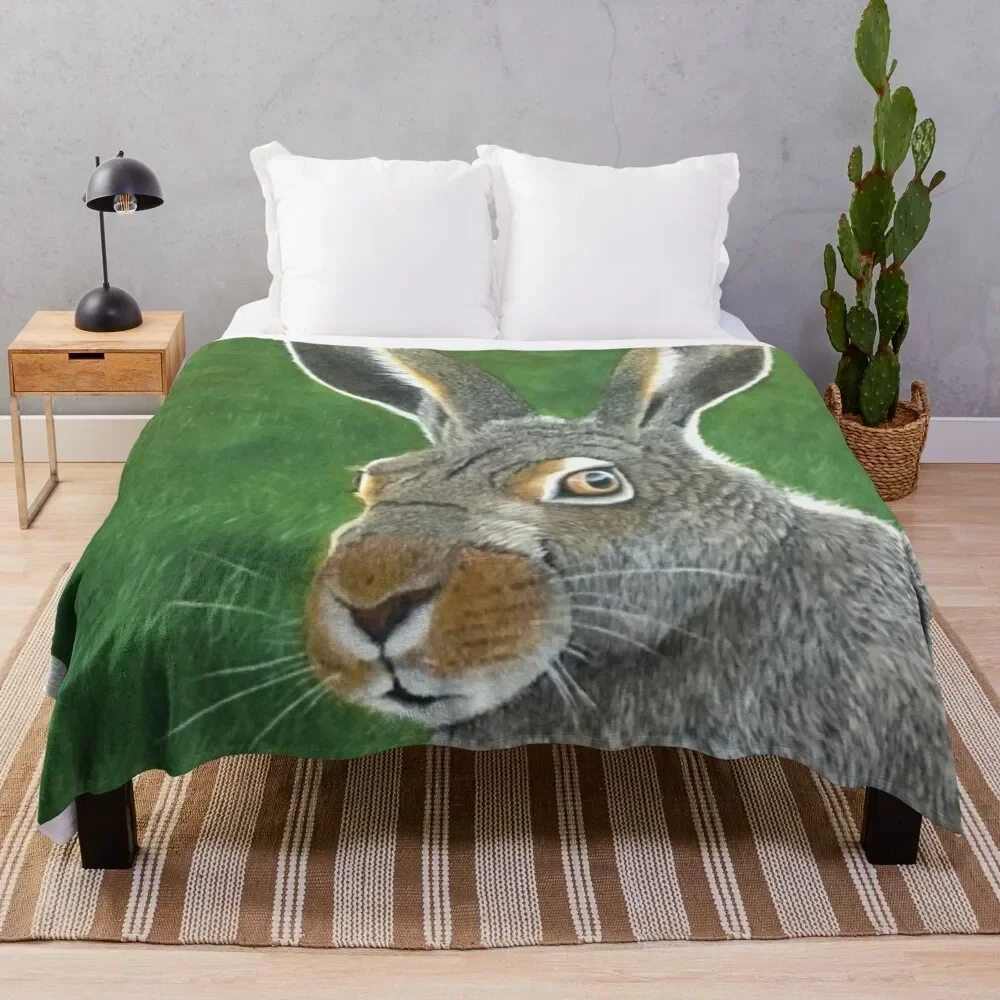 

Jack Rabbit Throw Blanket Lightweight Warm Blanket for Indoor Outdoor Use