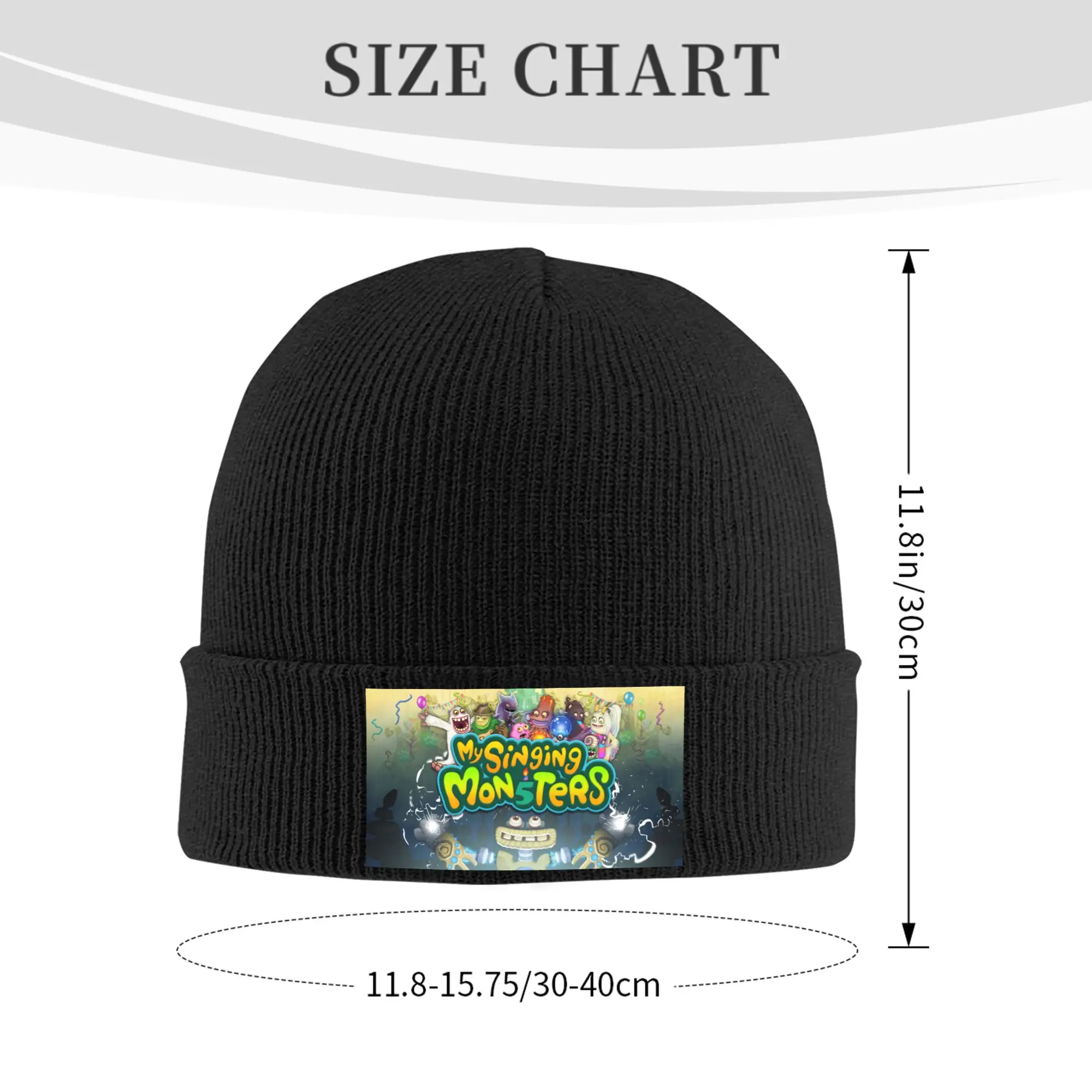 Custom My Singing Monsters Skullies Beanies Caps Fashion Winter Warm Men Women Knitting Hats Adult Unisex  Bonnet Hat
