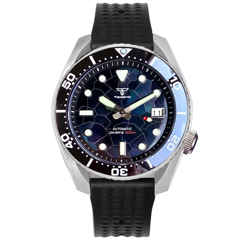 Tandorio 42.5mm Japan NH35A Au – Rubber Strap Diver recenzja i cena