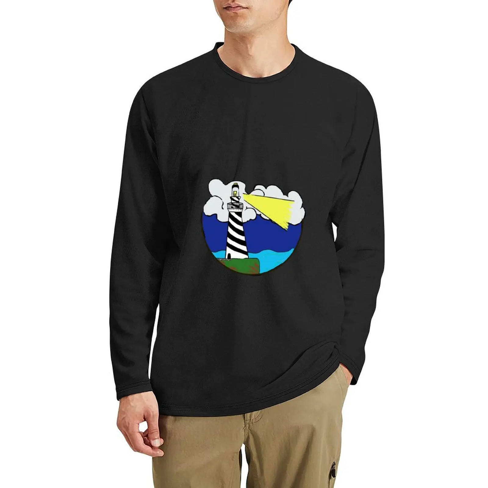 

Lighthouse Long T-Shirt Aesthetic clothing man clothes custom t shirts design your own kawaii clothes black t shirts for men