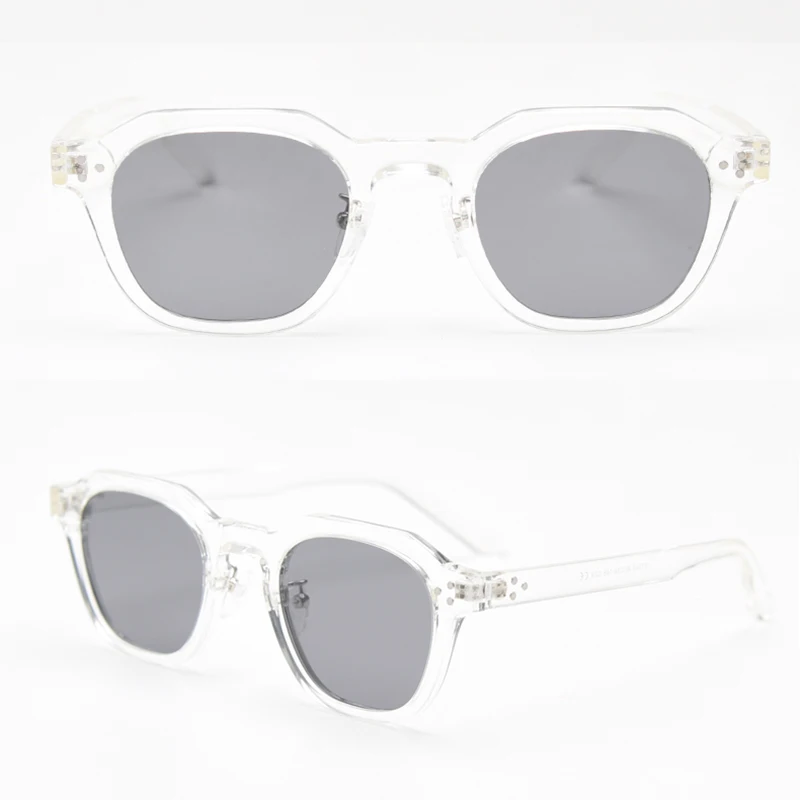 Peekaboo Retro-Sonnenbrille im koreanischen Stil für Damen, TR90-Rahmen, Polygon-polarisierte Sonnenbrille, UV400, männlich, grün, braun, 2023, Sommer – Detail 10