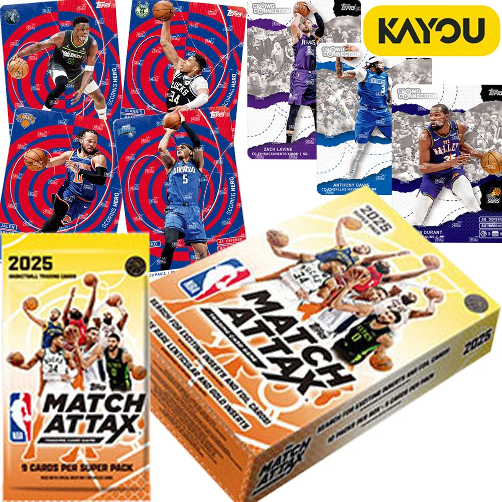 

Original KAYOU NBA Collection Cards MATCH ATTAX Superpower Pack Basketball Player Highlight Moments Cards Special Festival Gift