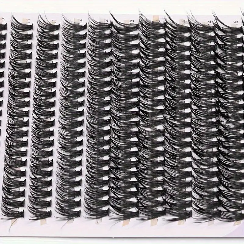 280 pezzi 30/40D 9-16mm Mix D capelli ricci cluster occhio nero Occhio personale nero Estensione dei capelli cluster occhio nero