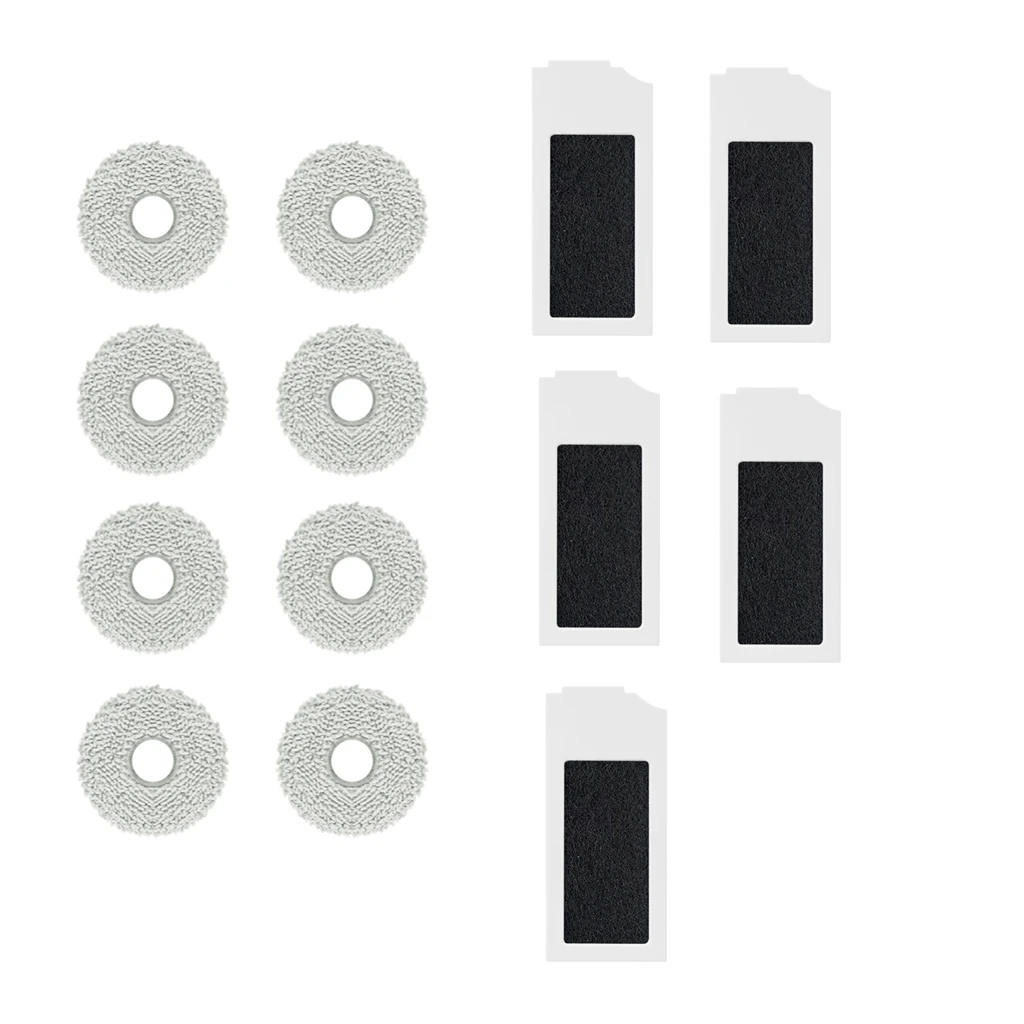 روبوت فراغ استبدال تنظيف أطقم ، فرشاة الرئيسية ، فرشاة جانبية ، تصفية ، ممسحة القماش ، كيس الغبار ل Ecovacs T10S برو ، 8 قطعة ، 13 قطعة ، 15 قطعة