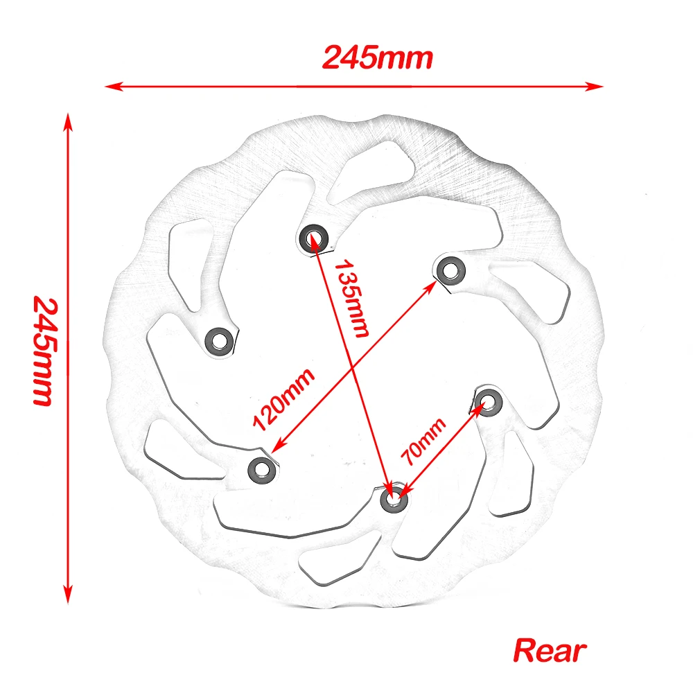 Front Rear Brake Discs Rotors For Yamaha 125 250 WR YZ WRF 426 2002 YZ 250 F 2002 2007 YZ 250 FX YZ 450 F YZF 426 2002