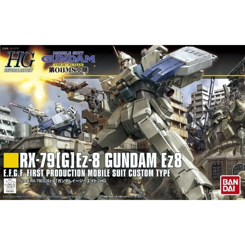 BANDAI Anime HG 1/144 RX-79[G]Ez-8 GUNDAM Ez8 Gundam Model Kit Robot Quality Assembly Plastic Action Toys Figures Gift