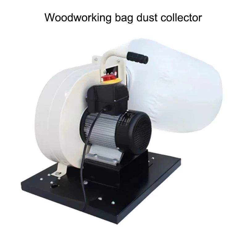 Mobile Portable Industrial Dust Collector Machine Woodworking Cloth Bag Dust Vacuum Cleaner Engraving Workshop Purifier 220V