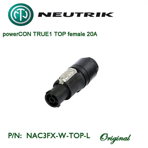 Swiss made Neutrik Original powerCON TRUE1 TOP NAC3FX-W-TOP-L female plug waterproof IP65 Lockable 16 A single phase connector
